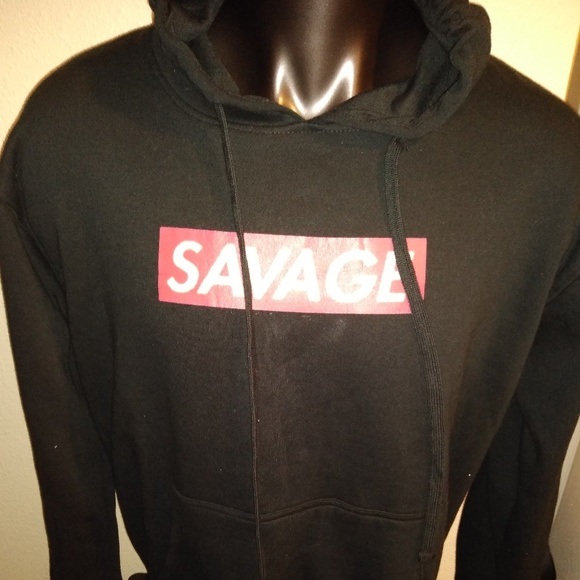 savage box logo hoodie
